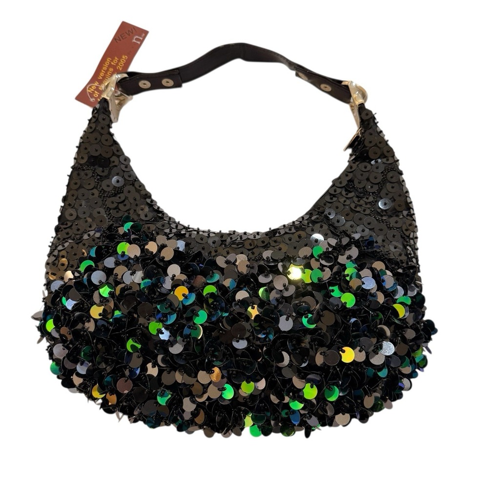 Black Sequin Purse Witch Whimsigoth Y2K NWT